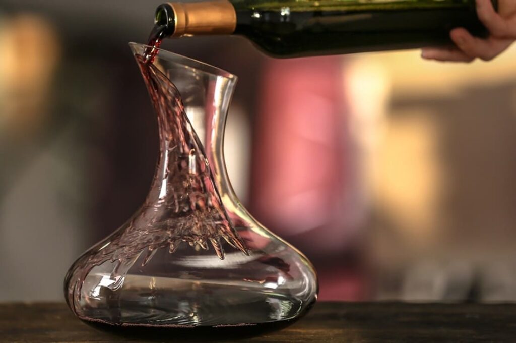 decantador de vino de guarda