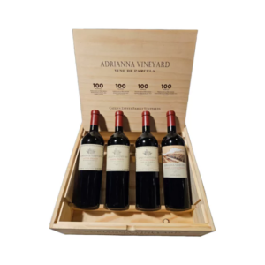 Estuche Adrianna Vineyards 100 puntos X 4