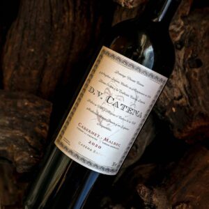 Vino blend Cabernet Malbec DV Catena para quesos duros
